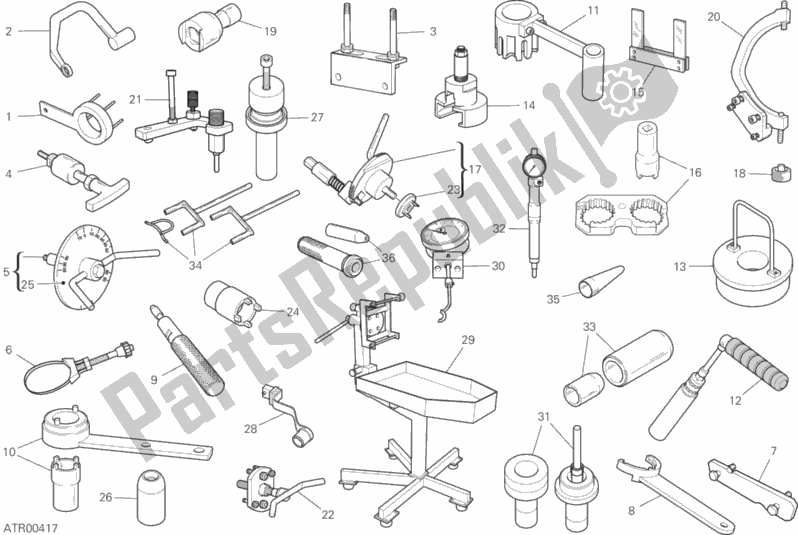 Todas las partes para Herramientas De Servicio De Taller (motor) de Ducati Supersport S USA 937 2020